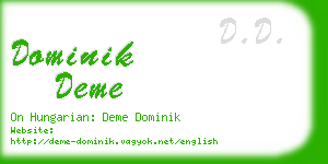 dominik deme business card